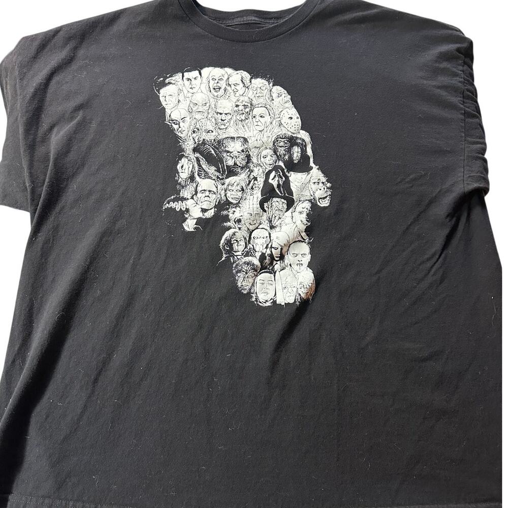 TeeFury Horror Movie Monster Skull Graphic Tee Black 3XL XXXL